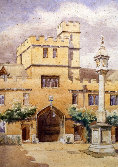Il cortile anteriore, Corpus Christi College, Oxford da William Nicholson
