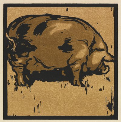 Il Libro Quadrato degli Animali: Il Maiale Sapiente da William Nicholson