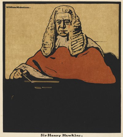 Dodici Ritratti: Sir Henry Hawkins da William Nicholson