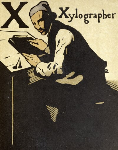 X per Xilografo, illustrazione da 