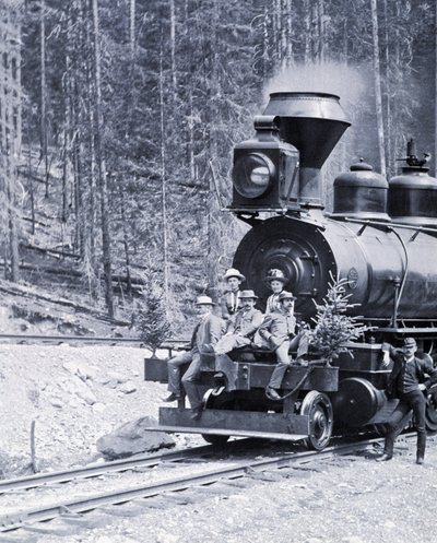 Pionieri delle ferrovie canadesi, circa 1890 - foto di Nottman da William Notman