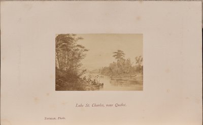 Lago Saint Charles, vicino a Quebec da William Notman