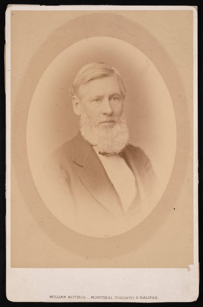 Ritratto di Asa Gray, prima del 1876 da William Notman