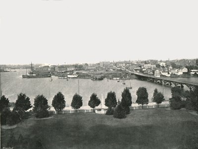 Veduta dagli Edifici Governativi, Victoria, Canada, 1895 da William Notman and Son