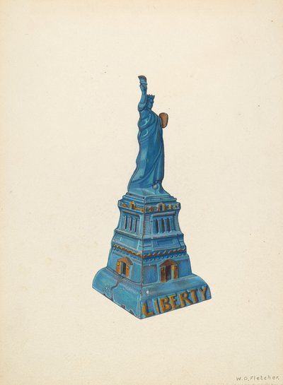 Banca: Statua della Libertà, c. 1940 da William O. Fletcher