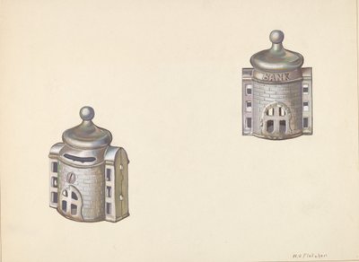 Salvadanaio a cupola bizantina, c. 1938 da William O. Fletcher