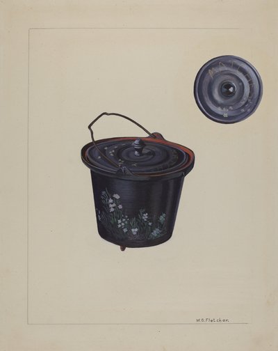 Bollitore di ferro giocattolo per bambini, c. 1937 da William O. Fletcher