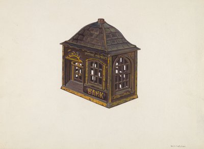 Banca di risparmio domestica, c. 1940 da William O. Fletcher