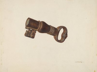 Salvadanaio a forma di chiave, c. 1940 da William O. Fletcher