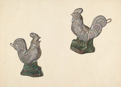 Salvadanaio a Forma di Gallo, c. 1938 da William O. Fletcher