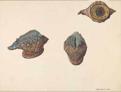 Salvadanaio a forma di conchiglia da William O. Fletcher
