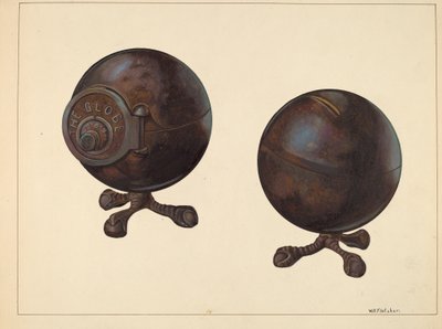 Il salvadanaio del globo, c. 1938 da William O. Fletcher