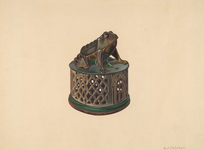 Banca giocattolo: Rana, c. 1938 da William O. Fletcher