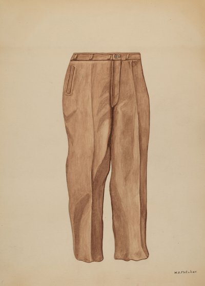 Pantaloni, c. 1937 da William O. Fletcher