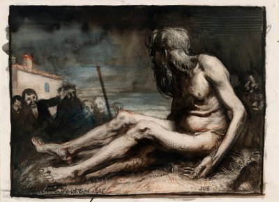 Giobbe sul letamaio da William Orpen