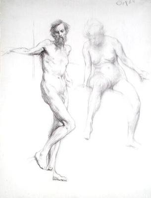 Studio di un uomo e una donna da William Orpen