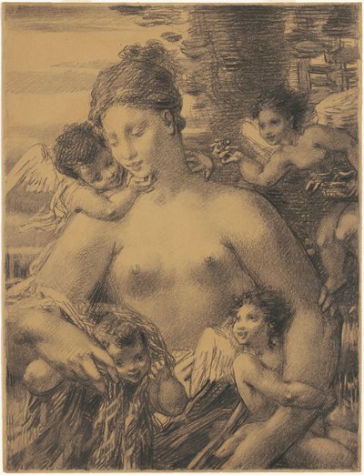Nudo con Cherubini da William P. Babcock