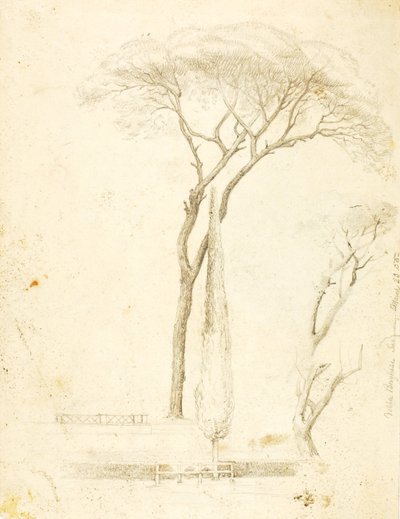 (Studi: Villa Borghese, 2 figure, ecc.) da William Page