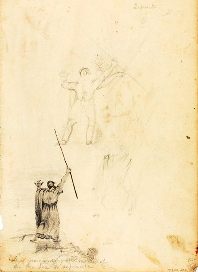 Mosè ordina alle acque del Mar Rosso di separarsi da William Page