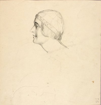 Profilo di una testa femminile ideale da William Page