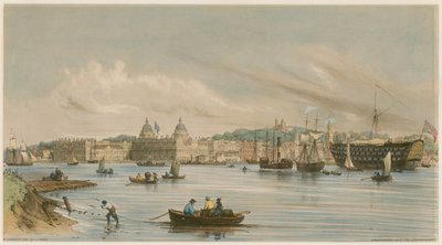 Greenwich e il Dreadnaught, c. 1840 da William Parrott