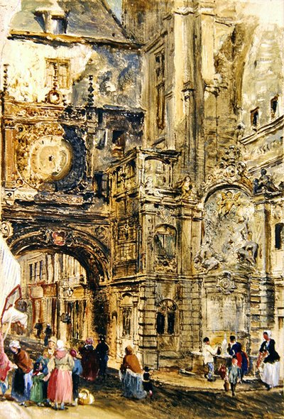 Gros Horloge di Rouen da William Parrott