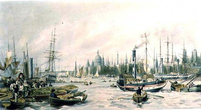 London Bridge dalla Pool da William Parrott