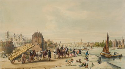 Millbank, Westminster, Londra da William Parrott