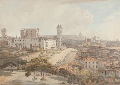 Veduta di Roma presa dal Pincio da William Pars