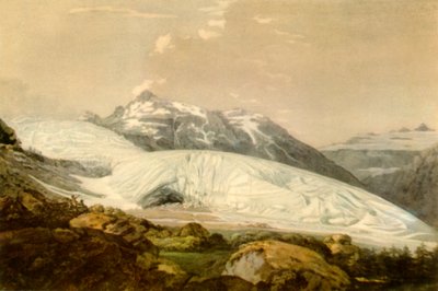 Vista del Monte Furka con il Ghiacciaio del Rodano da William Pars