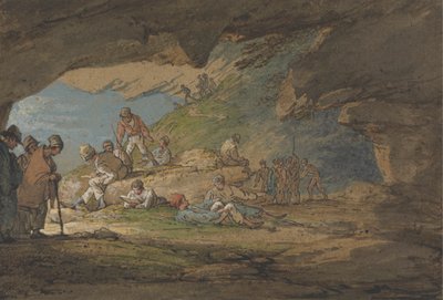 Una Grotta al Sole, con Figure da William Payne