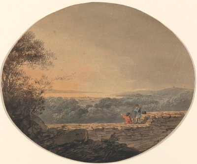 Veduta lontana di Exmouth da Exeter da William Payne