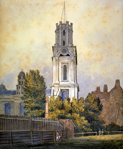 Chiesa di San Giorgio in Oriente, Stepney, Londra, c1815 da William Pearson