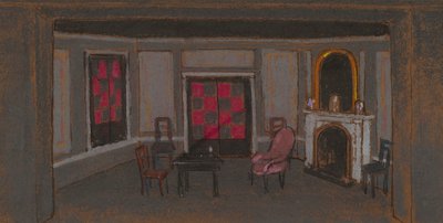Il salotto di Alice - Falso Proscenio (scenografia) da William Penhallow Henderson