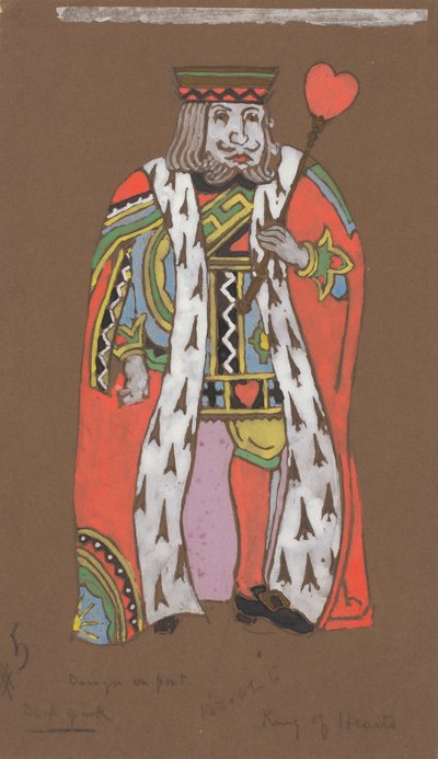 Re di cuori (costumi per Alice nel Paese delle Meraviglie, 1915) da William Penhallow Henderson