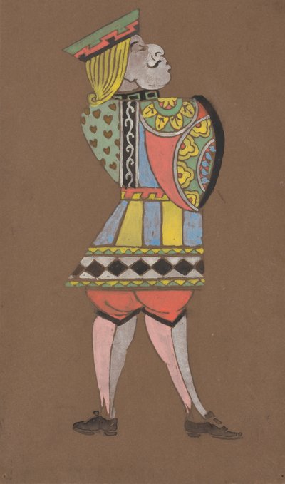 Costume del Fante di Cuori per Alice nel Paese delle Meraviglie da William Penhallow Henderson