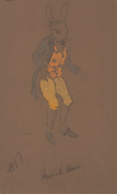 Costume della Lepre Marzolina da Alice nel Paese delle Meraviglie da William Penhallow Henderson