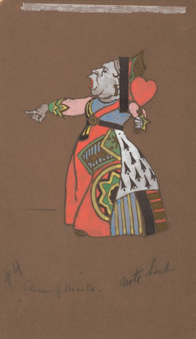 Regina di cuori (costumi per Alice nel Paese delle Meraviglie) da William Penhallow Henderson