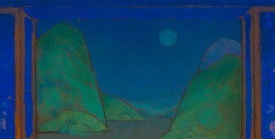 Sea Shore (scenografia per Alice nel paese delle meraviglie, 1915) da William Penhallow Henderson