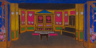 La Corte dei Cuori (scenografia per Alice nel Paese delle Meraviglie) da William Penhallow Henderson