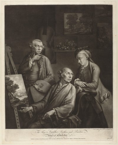 Ritratto di William, John e George Smith di Chichester da William Pether