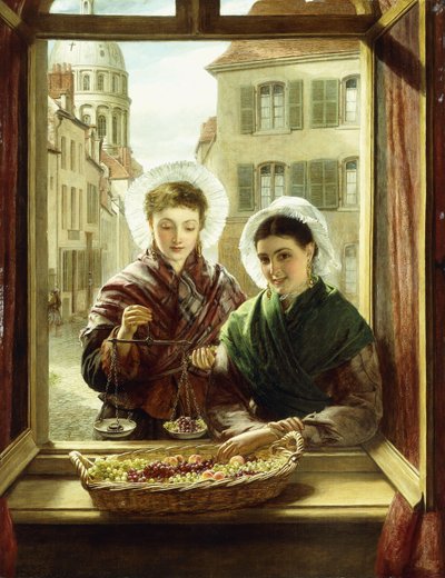 Alla mia finestra, Boulogne, 1872 da William Powell Frith