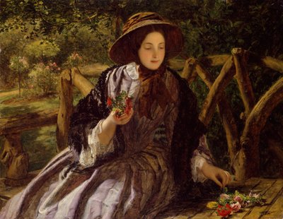 Fiori da giardino che fanno un mazzo da William Powell Frith