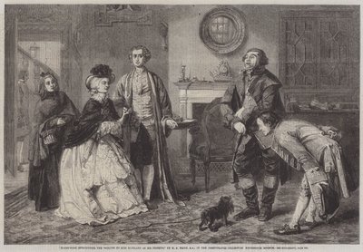 Honeywood presenta i Bailiff a Miss Richland come suoi amici da William Powell Frith
