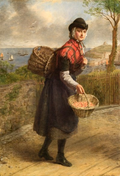 Venditore di gamberi di Tenby da William Powell Frith