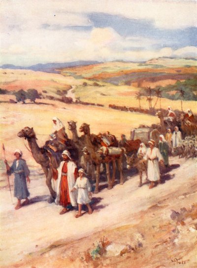 Giacobbe che torna a Canaan, Genesi xxxi da William Pratt