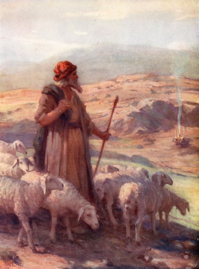 Mosè e il Roveto Ardente, Esodo iii, 2 da William Pratt