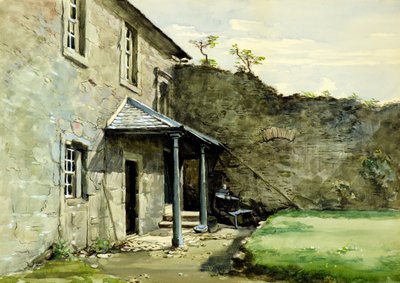 Il portico, Castello di Mains o Cortile con portico, Castello di Mains da William Proudfoot