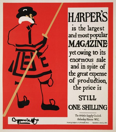 Riproduzione di un poster pubblicitario 