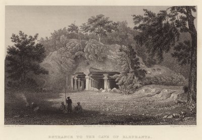 Ingresso alla Grotta di Elephanta da William Purser